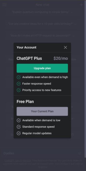 ChatGPT Plus : la version premium et payante est disponible en France