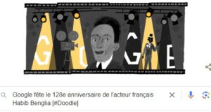 Google fête le 128e anniversaire de l'acteur français Habib Benglia [Doodle]