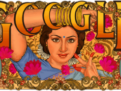 Google célèbre le 60e anniversaire de l’actrice indienne Sridevi [#Doodle]