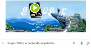 Google célèbre le Sentier des Appalaches [#Doodle]