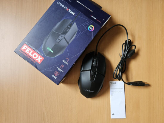 packaging souris gaming trust felox