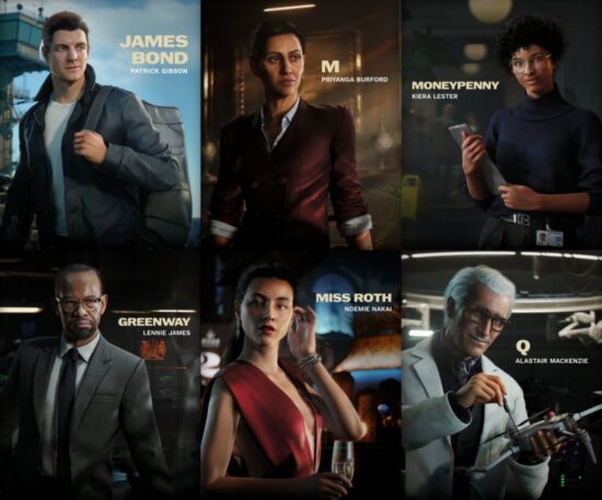 Liste des personnages principaux de 007 First Light