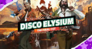 Le détective et Kim Kitsuragi enquêtant sous la neige à Martinaise dans Disco Elysium