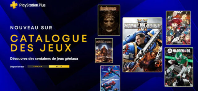 ps-plus-extra-premium-mars-2026 Jeux PS Plus Extra et Premium mars 2026 : Warhammer 40000 Space Marine 2, Persona 5 Royal, Blasphemous 2
