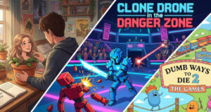 Jeux epic games gratuit cette semaine : clone drone in the danger zone, tomak save the earth regeneration et dumb ways to die 2
